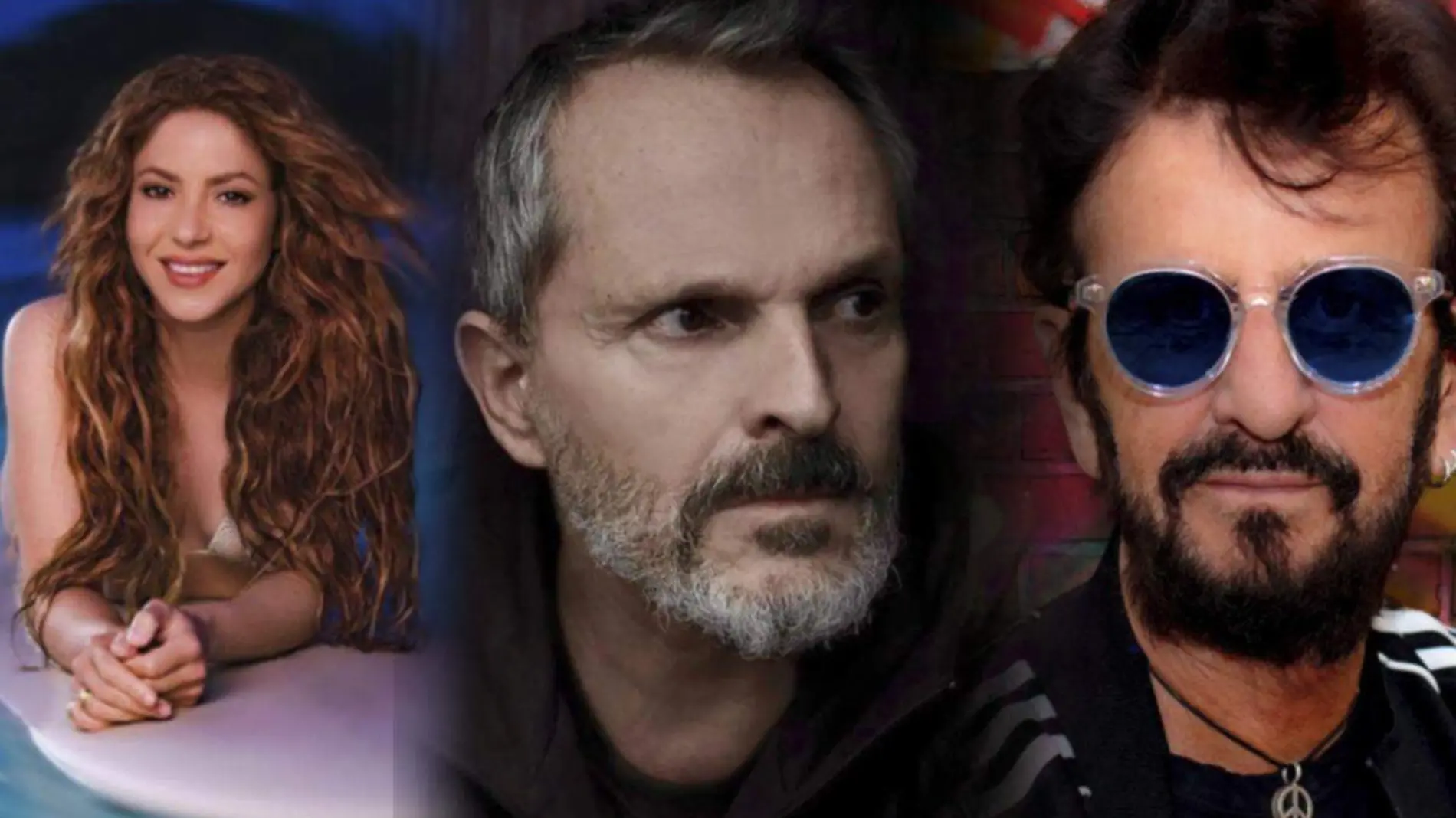 Shakira, Miguel Bose y Ringo Starr